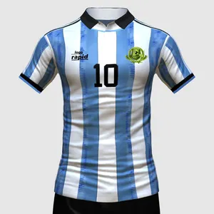 Оптовая продажа сетчатая футбольная тренировочная майка camisa de messi футболка fifaer wyldes cup 2024 camiseta de argentina Jersey argentina