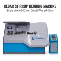 Máquina Automática de Doblado de Estribos de Alta Precisión, Accionada por Servomotor, Dobladora de Varillas CNC con Sistema de Alimentación de Alambre Doble