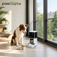 Distributeur de nourriture intelligent pour animaux de compagnie avec écran vidéo, caméra rotative à distance, alimentation automatique programmée et conception anti-obstruction pour chats et chiens