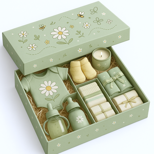 Set de Caja de Regalo de Lujo Personalizada para Recuerdo de Bebé con Juguetes Educativos Impermeables para Recién Nacidos y Forro de Esponja para Actividades de Aprendizaje Divertidas - Product Image 2