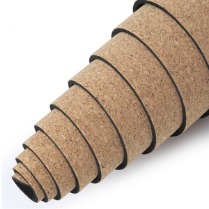 Tapis de Yoga en <span class=keywords><strong>liège</strong></span> de bois, 5mm, Double couche, antidérapant, non toxique, vente en gros - Product Image 6