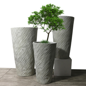Jardinière de 41/60/75cm de haut, <span class=keywords><strong>prix</strong></span> de gros, grands pots pour plantes, extérieur, intérieur, grande taille, jardin, pots en fibre d'argile pour plantes - Product Image 3