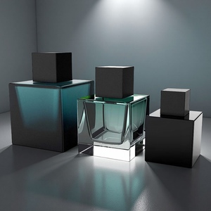 Confezione di profumo di lusso 30ml 50ml 100ml bottiglie di profumo quadrate vuote produttore - Product Image 3