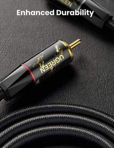 Câble audio numérique coaxial UGREEN RCA vers RCA Adaptateur Hi-Fi Son Câble RCA tressé en nylon Coque en alliage de zinc <span class=keywords><strong>S</strong></span>/<span class=keywords><strong>PDIF</strong></span> - Product Image 3
