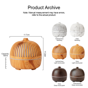 Kinscoter Pelembab Udara USB, Penyebar Serat Kayu Esensial 180ML Dingin Kabut Bisu untuk Mobil - Product Image 5