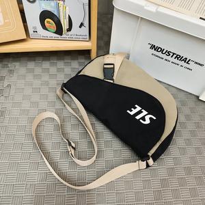 SH01802025 nueva dama moda impermeable cremallera lona estilo Hong Kong japonés y coreano Casual bandolera de hombro - Product Image 2