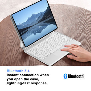 Teclado Mágico Flotante de Aleación de Aluminio para iPad 11" A16 2025 iPad 10.ª Generación 10.9" <span class=keywords><strong>2022</strong></span>, Teclado Inalámbrico Desmontable para Tablet, ODM OEM - Product Image 4
