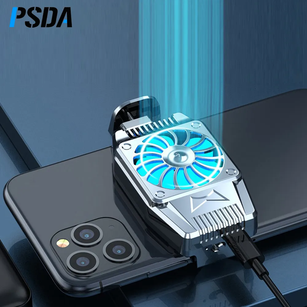 Universal Mobile Phone Game Cooler Built in Battery Portable Phone Fan Fast Cooling Phone Cooler for Gaming Watch Videos