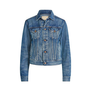 Veste en jean OEM pour femmes Vêtements décontractés d'automne Veste en jean boutonnée Veste en jean pour femmes - Product Image 1