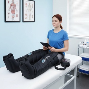 Bottes de compression d'air à 8 chambres de qualité médicale VU pour le <span class=keywords><strong>drainage</strong></span> <span class=keywords><strong>lymphatique</strong></span>, soulagement de l'œdème et des gonflements des jambes - Product Image 1