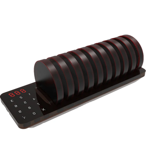 Quán cà phê hàng đợi phân trang Coaster beeper 1 cơ sở 10 Buzzers không thấm nước rung không dây bồi bàn Hệ thống gọi điện thoại máy nhắn tin cho nhà hàng - Product Image 1