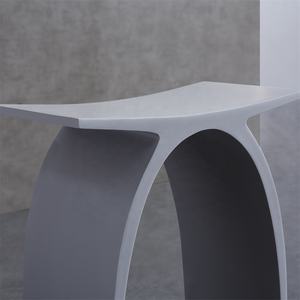 Panca da Bagno di Design Moderno in Pietra Artificiale Sgabello da Doccia per Vasca e Doccia Accessorio Essenziale per la Sala da Bagno - Product Image 4