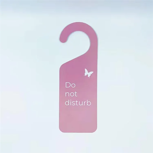 Asılı şekilli promosyon broşür kapı kilidi kanca kapı kolu reklam araba ekleme park kilitleme üretimi baskılı - Product Image 1