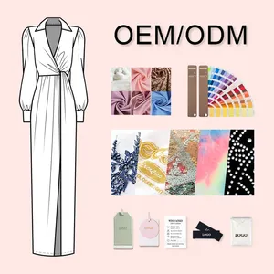 OEM y ODM, fabricante de <span class=keywords><strong>ropa</strong></span>, <span class=keywords><strong>ropa</strong></span>, vestidos informales para <span class=keywords><strong>mujer</strong></span>, personalizado, bajo MOQ, servicio de diseño, <span class=keywords><strong>ropa</strong></span> de alta calidad, vestido informal para <span class=keywords><strong>mujer</strong></span> - Product Image 3