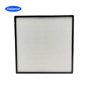 24X24 Inch Ahu Mini Plaat Filter Aluminium Frame Hepa Filter Voor Laminaire Flow Kap