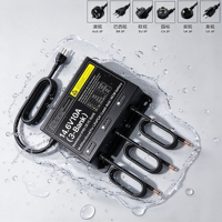 Chargeur intelligent professionnel 12V (14,6V) 10A 3 banques étanche IP65 multi-sécurité pour moteur de bateau, kayak marin