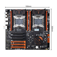 Carte mère de jeu HUANANZHI X99 F8D PLUS nouvelle E-ATX double processeur, quatre canaux DDR4 Intel SATA 256 Go pour ordinateur de bureau