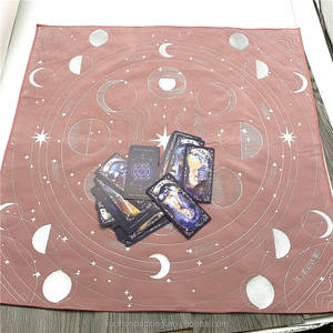 22 "x 22" पूर्ण मुद्रित मोटे मखमल कपड़े के साथ वेदी कपड़े ट्रिपल मून पेंटग्राम टैट कपड़े - Product Image 2