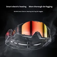 Lunettes de ski cylindriques ultra-grand angle de désembuage électrique de haute qualité avec verres teintés progressifs
