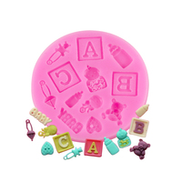 Moule en silicone multi-formes pour décoration de gâteaux au chocolat moule en silicone pour bonbons fondant
