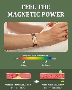 Bracciale Classico Magnetico in Rame <span class=keywords><strong>con</strong></span> Croce per Uomo, Incisione Biblica del Padre Nostro, 9 Pollici, Chiusura a Maglie Pieghevoli - Product Image 5