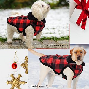 เสื้อโค้ทสำหรับสุนัขขนแกะอบอุ่นปรับได้กันน้ำกันลมเสื้อผ้าสุนัขสำหรับฝนหิมะอากาศหนาว - Product Image 3