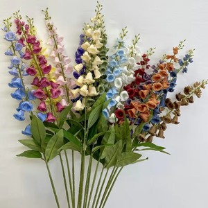 Suministro Directo de Fábrica, <span class=keywords><strong>Flor</strong></span> de Campanula Artificial de Seda, Tallo Largo, <span class=keywords><strong>Blanca</strong></span>, para el Día de San Valentín - Product Image 6
