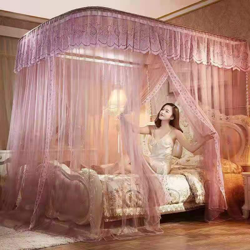 Роскошная прямоугольная подвесная москитная сетка для спальни в европейском стиле