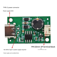 Kit d'atomiseur humidificateur USB mini avec carte de commande 5V et disque transducteur piézo pour réparation DIY, brumisateur de bureau et diffuseur d'arômes pour voiture