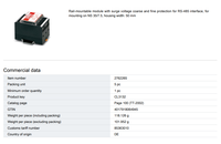 Dispositivo de protección contra sobretensiones de Ethernet industrial para PLC PAC y controladores dedicados modelo 2762265