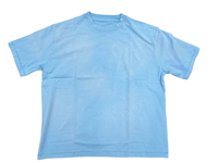 T-shirt Streetwear Homme Personnalisé Imprimé DTG Kornit Effet Vieilli Portrait Vintage Tissé 280g Coupe Classique Lavé
