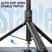 Tout-en-un Nouveau TT01 Auto Jump Open Tripod Magnetic Remote Drop 1.77m Super Long Stand Selfie Stick