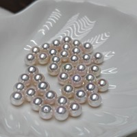 Perles d'eau de mer naturelles de haute qualité, perles de perles d'eau douce en vrac Akoya japonais 8.5-9mm