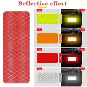 Reflector Tape Waterproof Reflective Stickers Night Visibility Dot Reflective Tape for Trailers Bikes Clothing Helmet Road Signs