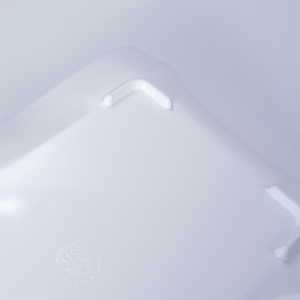 工厂定制100% 三聚氰胺北欧矩形上菜A5光滑可持续塑料板婚礼食品模型 - Product Image 6