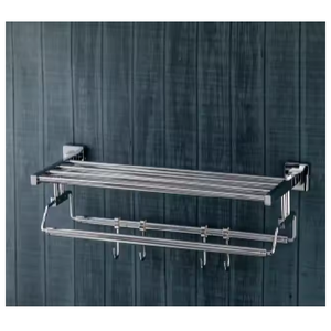 Toallero de acero inoxidable multifuncional de lujo compacto para baños pequeños Garantía de 1 año Venta directa de proveedor indio - Product Image 1