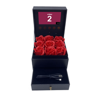 Emballage personnalisé d'usine, présentation de brochure numérique de 4,3 pouces, écran LCD HD/IPS, boîte vidéo cadeau avec fleurs