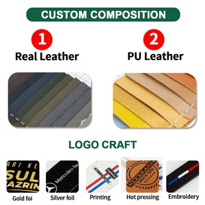 LLavero bordado personalizado con logotipo de grabado láser personalizado, llavero de <span class=keywords><strong>cuero</strong></span> de <span class=keywords><strong>PU</strong></span> de imitación, anillo de soporte, llavero de coche en blanco personalizado - Product Image 4