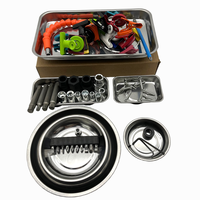 Bol magnétique en acier inoxydable de 4 pouces, plateau à outils magnétique, plateau à vis, écrous, boulons, support pour garage, mécanicien, maison