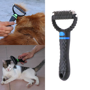 Escova de remoção de pelos para cachorros, escova dupla face original de fábrica, pente cortante para remoção de pelos de animais de estimação - Product Image 3
