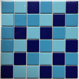 Mosaïque de carreaux bon marché de Foshan, paillettes irisées vertes et bleues, carreaux de piscine en cristal d'extérieur, mosaïque en céramique pour mur de salle de bain - Product Image 1