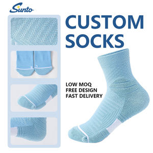 Thấp moq bán buôn biểu tượng tùy chỉnh hiệu suất Vớ thể thao liền mạch chạy đi xe đạp vớ cho nam giới phụ nữ - Product Image 1