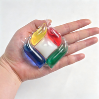 Capsules de lessive super concentrées écologiques 5-en-1 pour vêtements, multi-effets, forte puissance de nettoyage, nettoyage en profondeur, antibactérien, couleur
