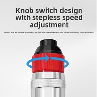 Meuleuse pneumatique droite S40A 6 mm, 17000 tr/min, pour le meulage et l'ébavurage du métal