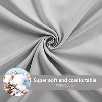 Ensemble de literie de luxe hypoallergénique 100% coton, ensemble de draps à poches profondes