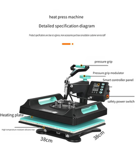 Giysi sıcak pres için girişimci giyim t-shirt için yüksek basınçlı yeni termal Transfer baskı sıcak damgalama makinesi - Product Image 6