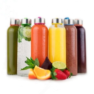 10oz và 18oz nước giải khát đóng gói Cold brew Cà Phê chai thủy tinh Flask chai thủy tinh với nắp cho uống nước ép trái cây hoặc rượu vang - Product Image 6