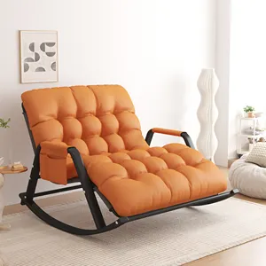 2024 muebles de sala de estar relajarse perezoso eléctrico sofá de cuero de doble asiento reclinable para cine en casa patio tumbona mecedora