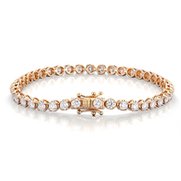<strong>Best</strong> <strong>Sellers</strong> Width 4mm HPHT lab <strong>diamond</strong> <strong>bracelet</strong> customization femme real 18kyellow gold <strong>diamond</strong> <strong>tennis</strong> chain fine jewelry chain