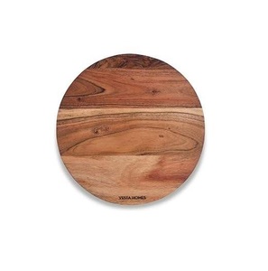 Planche à découper en bois épais de qualité supérieure, fabriquée à la main, en bois de mangue foncé, pour la préparation et le service des aliments en cuisine, disponible à la vente - Product Image 1